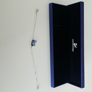 Swarovski bracelet w/ blue kitty